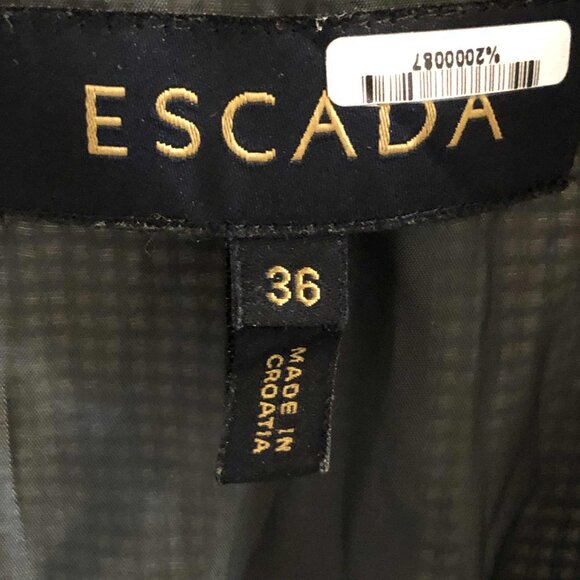 New ESCADA Belkisa Houndstooth Blazer Virgin Wool 6 MSRP $1850 - Picture 9 of 11